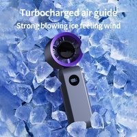Ventilador Recargable Inteligente y Potente Defender de Larga Duración y Ventilador Inalámbrico sin Aspas con Función de Carga USB para Uso Durante Todo el Día