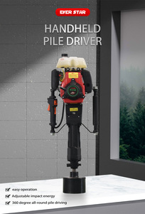 Controlador de poste de valla de gasolina portátil India/China para industrias de la construcción, motor de bomba de controlador de pila de mano, engranaje de motor - Product Image 4