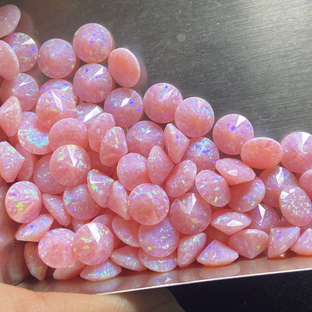 HQ GEMS Synthetic Opal 5mm 6mm Pink Blue White OP08 OP26