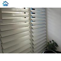 Fenêtre à lamelles en aluminium individualisée obturateur pare-soleil cadre en aluminium fenêtre à lamelles fixes fenêtres en verre jalousie