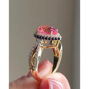 Anillo de Plata de Ley 925 con Diamante Moissanita para Mujer, para Conjuntos de Joyería Nupcial, Anillos de Compromiso, Anillos de Aniversario - Product Image 3