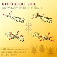 Sapins de Noël artificiels floqués de haute qualité de 1,80 m avec branches enneigées, lumières LED jaunes chaudes, ouverture automatique, en PVC