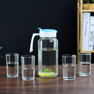 5 Pcs Rõ Ràng Biểu Tượng Tùy Chỉnh Trung Quốc Tái Chế Uống Trà Cup Cao Carafe Cốc Thủy Tinh Bộ Quà Tặng Với Decanter - Product Image 1