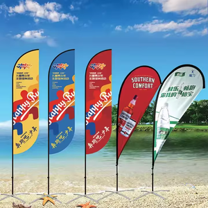 Beach <strong>Flag</strong> Manufacturer <strong>Tear</strong> <strong>Drop</strong> <strong>Flags</strong> Feather <strong>Flag</strong> with Flagpole and Wind Sock - Product Image 2