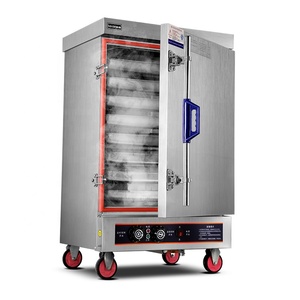 8 Trays Commerciële Restaurant Gas Elektrische Zeevruchten Rijst Stoomboot Machine - Product Image 3