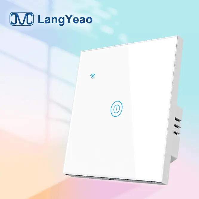 Langyeao HomeKit Tuya WiFi + BLE 유리 패널 터치 벽 스마트 라이트 스위치 1/2/3/4 갱 EU/영국 스마트 홈 APP 음성 제어
