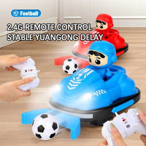 트윈 팩 2.4GHz 미니 RC 우주인 경쟁 범퍼 자동차 충전식 2 플레이어 속도 전투 및 축구 장난감으로 바운스 - Product Image 3