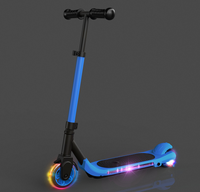 Düşük güç 60w katlanır çocuklar E Scooter 2 flaş ışığı tekerlek elektrikli şehir Escooter çocuk elektrik motorlu Scooter ile LED ışık