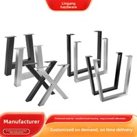 Pieds de table trépied en métal au design moderne Grand support de pied de table en fer pour bureau ou hôpital Support de table à manger simple