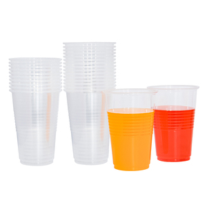 <span class=keywords><strong>Amazon</strong></span> Basics Petits gobelets jetables en <span class=keywords><strong>plastique</strong></span> transparent à paroi unique, 9oz, 100 unités pour boisson, café, jus, thé et soda - Product Image 4