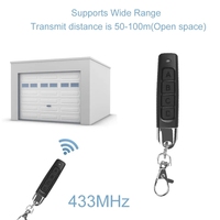 Télécommande de porte de garage à code roulant 433 MHz 433,92 MHz avec arrêt automatique, duplicateur, clone, apprentissage, modèle de clé de voiture Ykq01