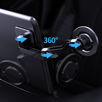 Support de téléphone portable sans fil en alliage d'aluminium magnétique ultra-léger de haute qualité pour tableau de bord de voiture et extension d'ordinateur portable