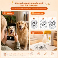 Projecteur de Dessin Intelligent pour Enfants, Jouet de Traçage Artistique IA, Jouet Éducatif Créatif pour l'Apprentissage Artistique des Enfants d'âge Préscolaire