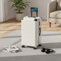 Valise à roulettes silencieuse grande capacité 26 pouces, élégante, en PC, avec serrure, pour femme, bagage cabine 20 pouces