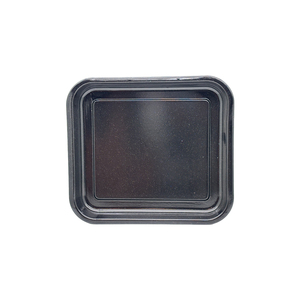 Vente chaude émail noir carré plateau de cuisson en fonte rôtissoire ensemble de cuisson rectangulaire avec poignées plus larges plats et casseroles - Product Image 5