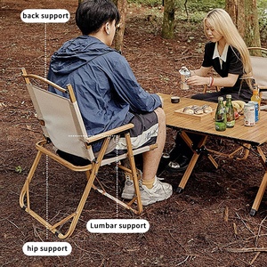 Chaise de camping pliable légère en aluminium, prix d'usine, pour pique-nique en plein air, <span class=keywords><strong>plage</strong></span>, salle de sport et hôtel, durable et respirante - Product Image 6