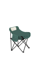 Chaise lune pliable d'extérieur à dossier bas en acier carbone