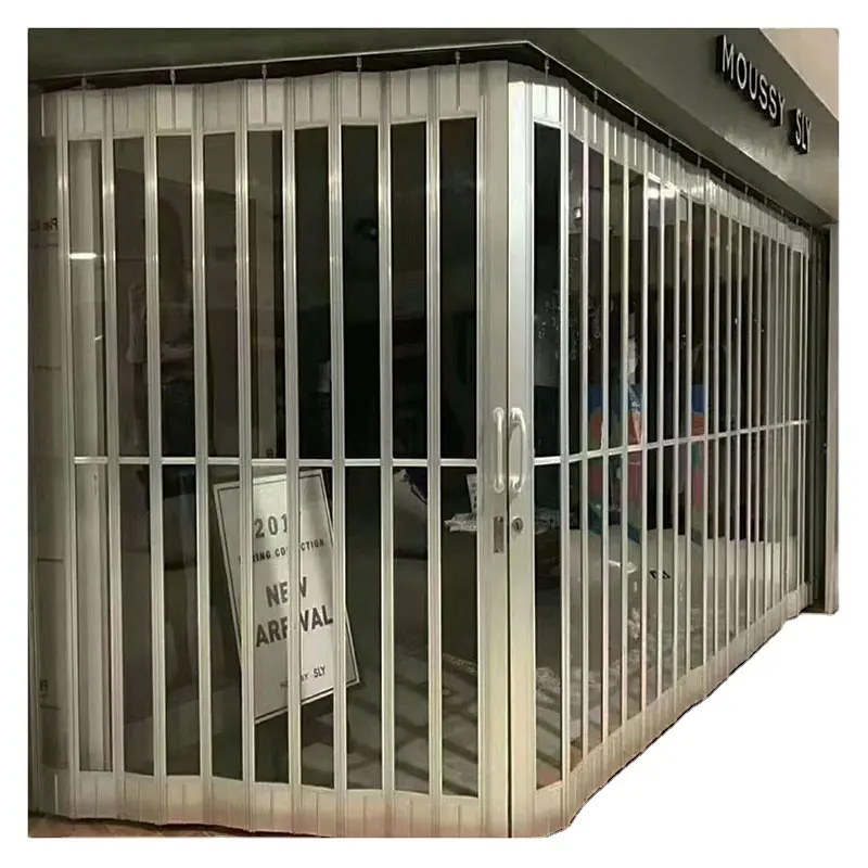 Crystal Clear See Through Plastic Folding Polycarbonate Roller Shutter Door
