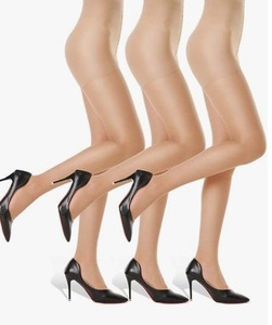 Collants noirs ultra-fins transparents KTS530 pour femmes, avec contrôle du ventre, anti-accroc, effet amincissant, sexy, personnalisables par le fabricant OEM - Product Image 4
