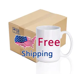 2024 Free Shipping Best Seller 11oz 15oz Ceramic Sublimation Mug Coffee Beer Milk Mugs with Handle