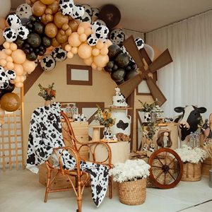 Cow Balloons Arch <strong>Garland</strong> Kit Cow Party Decorations For Baby Shower Birthday Farm Western Theme Party Supplies Decorations