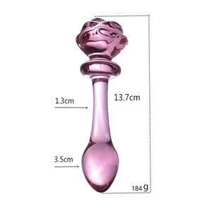 Großhandel Rosa Blumenförmiger Realistischer Künstlicher Kristall-<span class=keywords><strong>Dildo</strong></span> - Product Image 4