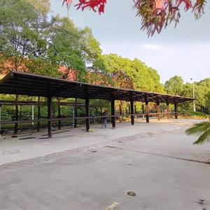 Couverture durable de stationnement extérieur de taille personnalisée Carports Protection de véhicule résistante aux UV résistante à la pression <span class=keywords><strong>bois</strong></span> traité Nature - Product Image 1