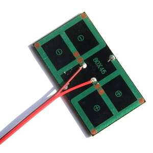 80*45mm 0,5W 1V Kleine Polykristalline Solarzelle+Kabel DIY Solarsystem Batterieladegerät für LED-Lichtpanel Solar - Product Image 2