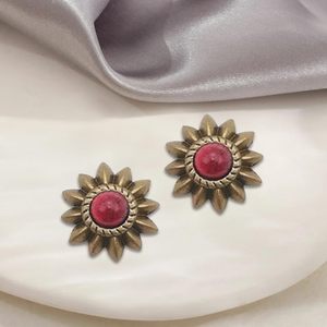 CABODYALS Pcs MM Remaches Decorativos de Cuero, Remaches Rojos con Tornillo, Botones Metálicos Retro en Forma de Girasol para Reparación de Maletas - Product Image 4