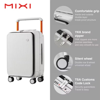 Valise Mixi à ouverture frontale avec roulettes pivotantes, coque rigide, légère, valises à roulettes en polycarbonate