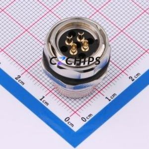 C12B-FSD-FM1-4SCUP-MX <b>Circular</b> (Cable) <b>Connector</b> <b>Connector</b> M12 4P Female Straight - Product Image 2