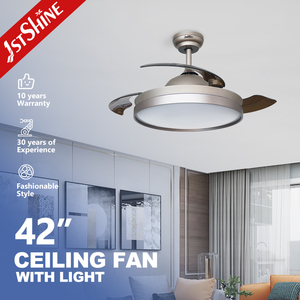 พัดลมเพดาน LED 1Stshine, ใบพัดล่องหนลมต่ำพัดลมเพดานลมธรรมชาติที่มองไม่เห็นพร้อมใบมีดที่ซ่อนอยู่ - Product Image 1