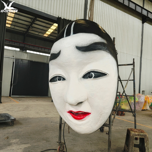 Máscaras Faciales Animatrónicas Realistas de la Ópera de Sichuan con Certificación CE - Accesorio para Casas Embrujadas de Halloween y Decoración para Eventos Terroríficos - Product Image 6
