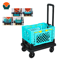 Chariot à provisions universel à 4 roues détachable bon marché Chariot à provisions pliable extensible de grande capacité