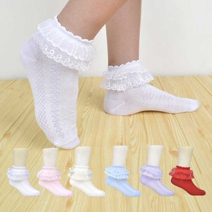Custom <strong>Cute</strong> Frilly Newborn Dress Cotton Lace Ruffle <strong>Fluffy</strong> Mesh Gauze Princess Sweet Lace Frilly Ruffle <strong>Socks</strong> for Girls - Product Image 3