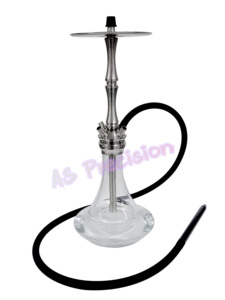 2024 New Style Custom Luxury Fashion Design High Quality Popular in Lounge Glass and 304 Stainless Steel Shisha Hookah Set - Product Image 2