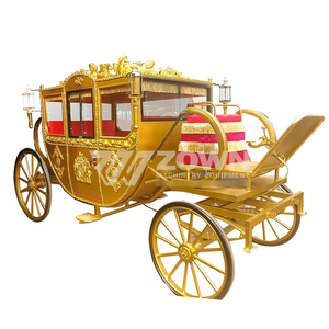 Luxury Sculpture Styles High Quality Customized Wedding Carriage Cinderella Pumpkin Horse Carriage Royal Carriage Wedding - Product Image 1