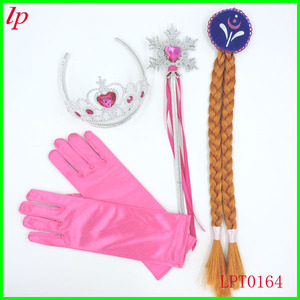 Frozen Princess Crown <b>Magic</b> Wand Gloves <b>Set</b> Plastic Resin Headdress Costume Props LPT0167 - Product Image 1