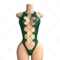 ELITES Vente Flash : Tenue de Pole Dance Exotique à Motif Serpent, Tenue de Performance, Tenues de Strip-teaseuse, Bikini Sexy, Vêtements de Danse Exotique