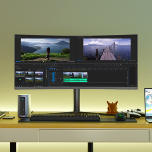 Siêu rộng 4k 34-inch Cong R1500 chơi game màn hình 144hz với 3440*1440p Độ phân giải đứng bao gồm" - Product Image 1