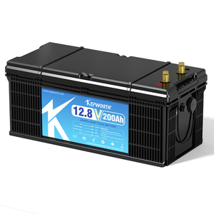 Batterie au lithium fer phosphate 12V 200Ah avec BMS, pour énergie solaire, cycle profond 4000, pour bateaux et camping-cars - Product Image 3
