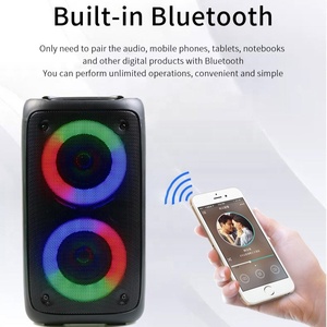 <span class=keywords><strong>Enceinte</strong></span> Bluetooth avec Micro Sans Fil Bafle Bleutoof Haut Parleur Colorful Atmosphere Lamp Karaoke Speaker with Mic and bluetooth - Product Image 4