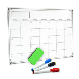 Planificateur hebdomadaire et annuel, calendrier 
   <span class=keywords><strong>Tableau</strong></span> blanc magnétique laminé pour réfrigérateur, <span class=keywords><strong>tableau</strong></span> <span class=keywords><strong>noir</strong></span> magnétique - Product Image 5