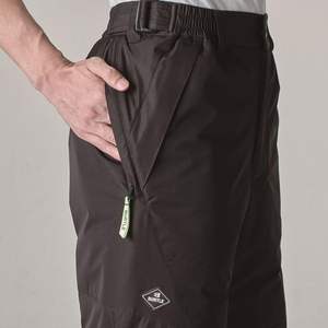 Burtle กางเกงกันน้ำน้ำหนักเบาและระบายอากาศได้ดีสำหรับทุกเพศกางเกงไนลอน/ผ้าฝ้ายสำหรับอากาศหนาวฤดูใบไม้ร่วง/ฤดูหนาวขนาด35 XL สีดำ7622 - Product Image 3