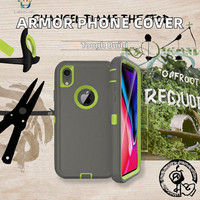 Coque de téléphone en TPU Armor Defender de haute qualité pour iPhone X XR XS 6 7 8 Plus SE avec clip de ceinture à trou de Logo vente chaude
