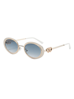 Twooo T1531 New Oval Small Frame Personality Trendy Heart Lunettes de soleil
