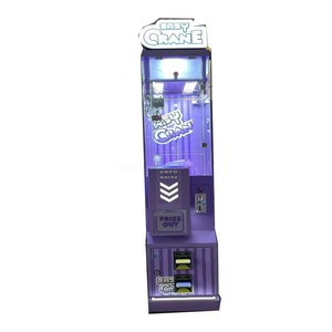 <span class=keywords><strong>Machine</strong></span> à griffes à jetons <span class=keywords><strong>Machine</strong></span> à griffes avec accepteur de double facture Mini <span class=keywords><strong>machine</strong></span> de grue jouet couleur violette et rouge - Product Image 1