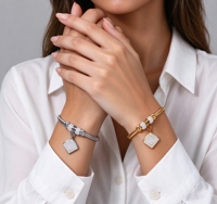 Bracelet chaîne serpent en acier inoxydable pour femme, plaqué or rose, or, argent, avec pendentif carré pavé de zircone cubique, bijoux inaltérables, cadeau