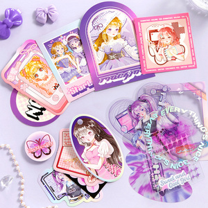 Simno simpatico <span class=keywords><strong>Anime</strong></span> Gilr ragazze <span class=keywords><strong>note</strong></span> Memo Set adesivo nastro Washi piani di album decorazioni - Product Image 4