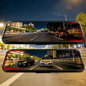 Caméra de tableau de bord intelligente AI pour rétroviseur avec capteur G, avertissement intelligent de distance et alerte de limite de vitesse, enregistreur vidéo de <span class=keywords><strong>voiture</strong></span> à double objectif - Product Image 4